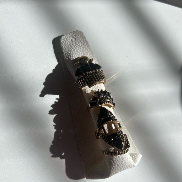 FREE PEOPLE Rhapsody Ring Set - Gold - Picture 4 of 4